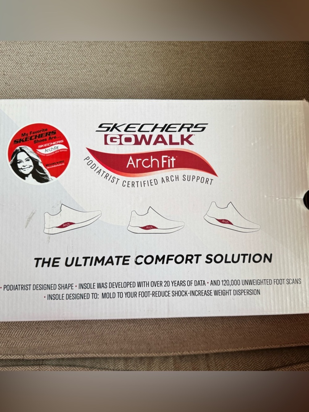 Sketchers Women's GO WALK Arch Fit “Crystal Waves” Walking Sneakers - Size 8.5 - Picture 14 of 16